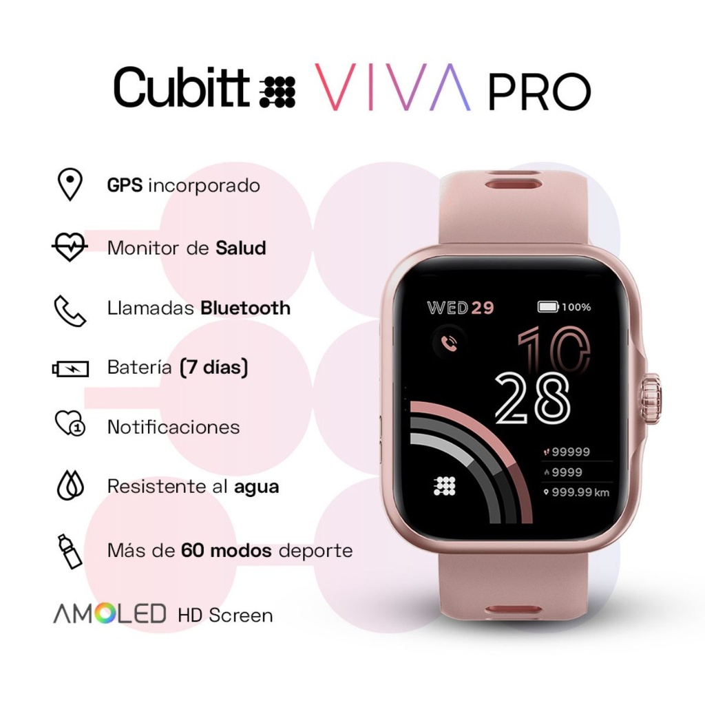 Reloj Cubitt Viva Pro (CT-VIVA P5) Rosado