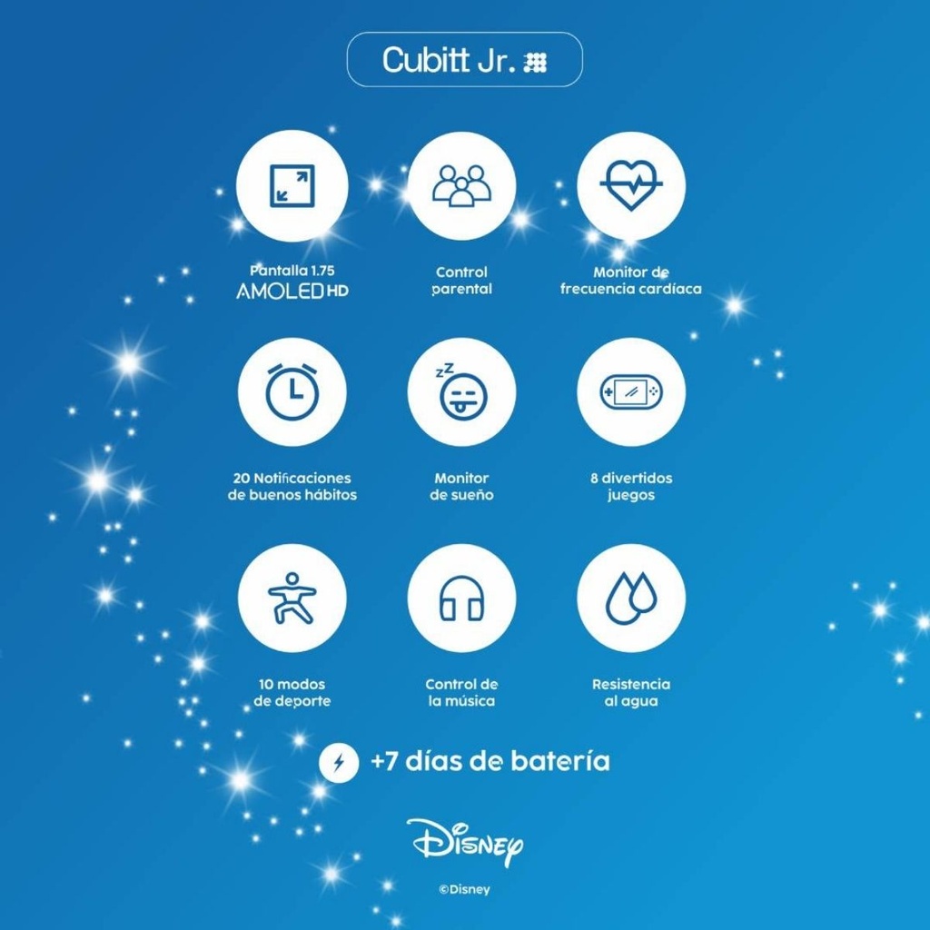 Reloj Cubitt Jr Disney Celeste