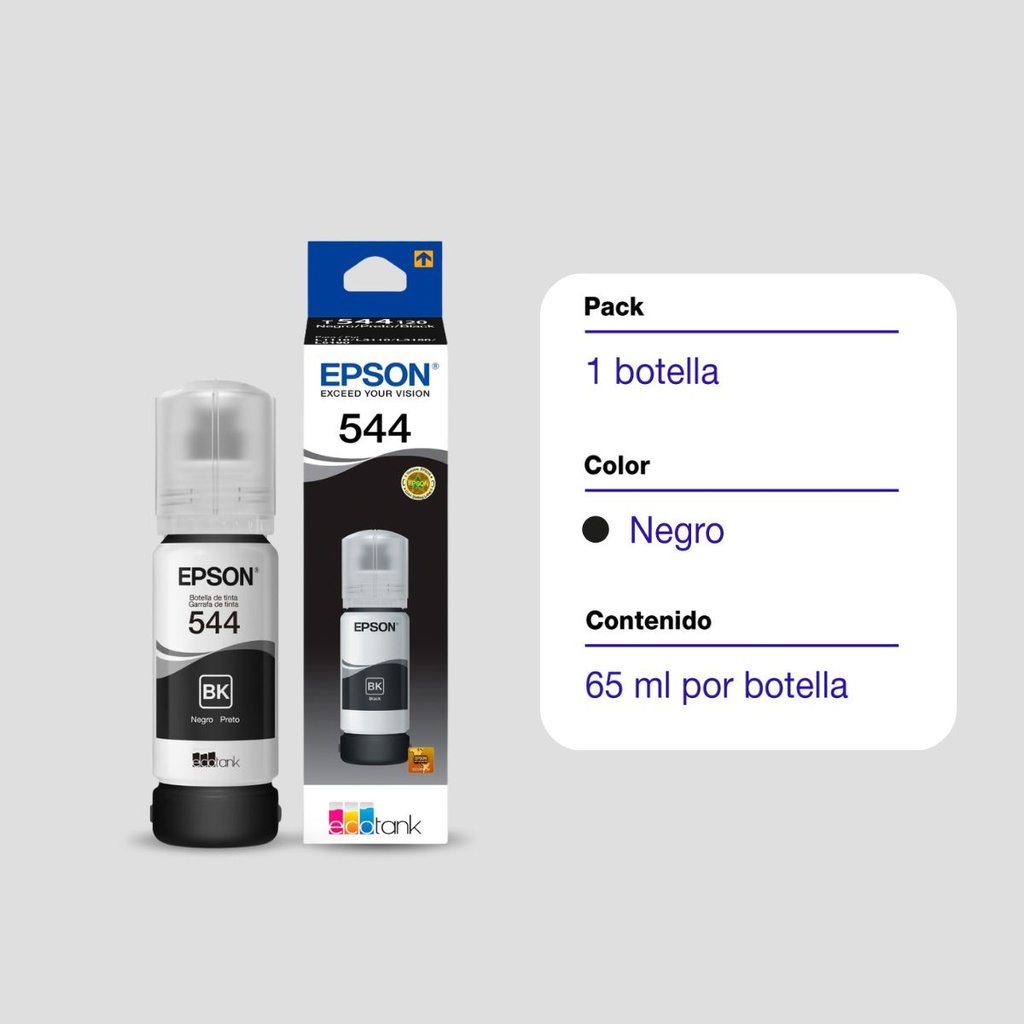 Botella De Tinta Epson T544