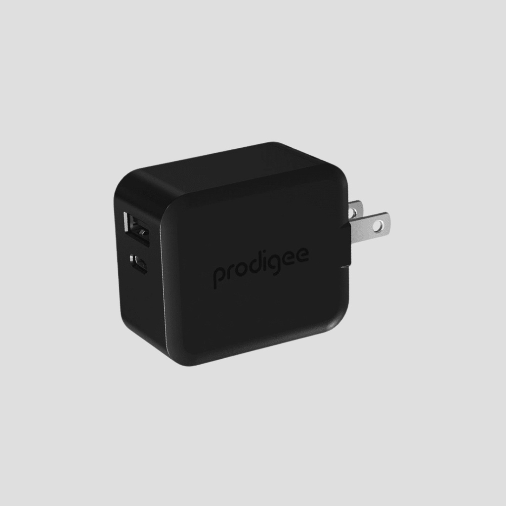 Cargador Prodigee 30W USB A y Tipo C S/Cable