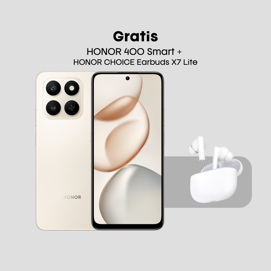Combo Honor 400 Smart 256GB + Earbuds Honor Choice X7 Lite