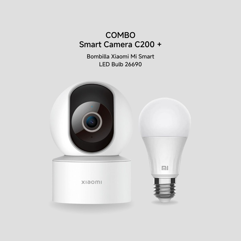 Combo Xiaomi Mi Smart Led Bulb + Camara C200