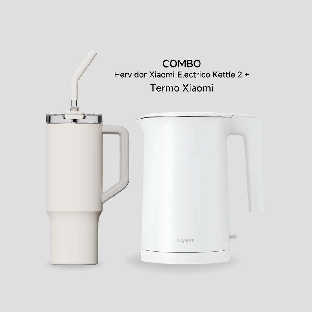 Combo Xiaomi Hervidor Kettle 2 + Taza Xiaomi C/Pajita