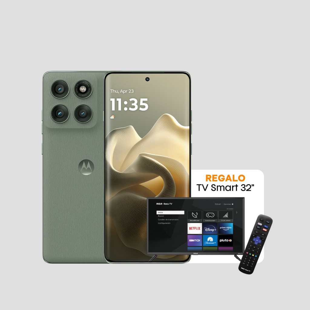 Combo Motorola Edge 60 Pro + TV RCA 32" Roku