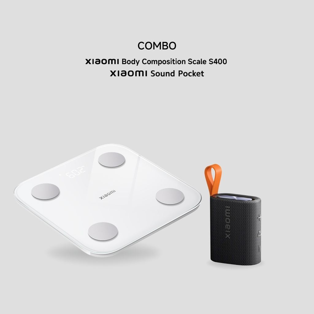 Combo Xiaomi Bascula Scale S400 + Bocina Pocket