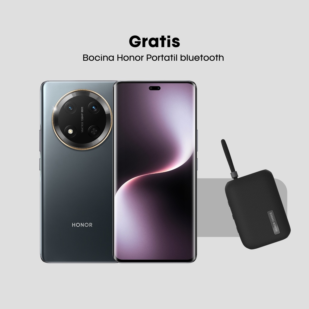 Combo Honor Magic7 Lite 512GB + Bocina Honor Negro