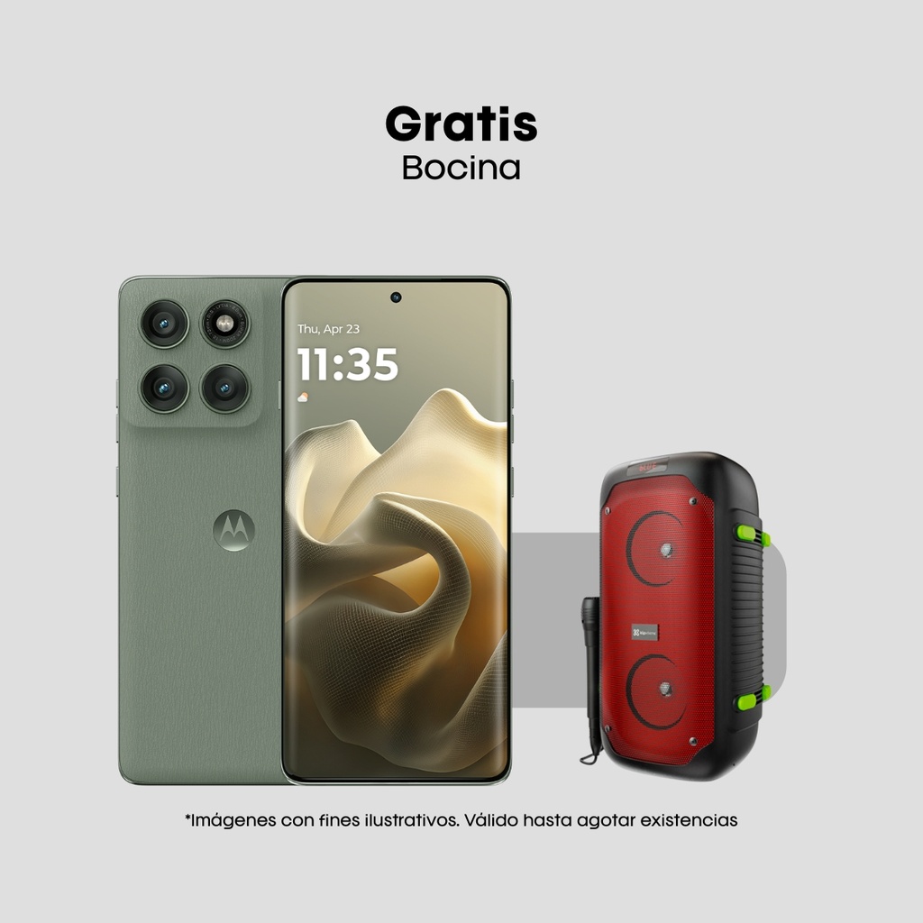 Combo Motorola Edge 60 Pro 512GB + Bocina Klip KLS-100