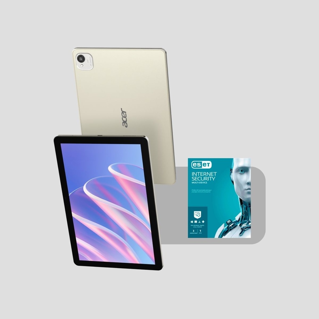 Combo Tablet Acer Serie A11 128GB + Antivirus Eset + Protector de Pantalla Next Protection