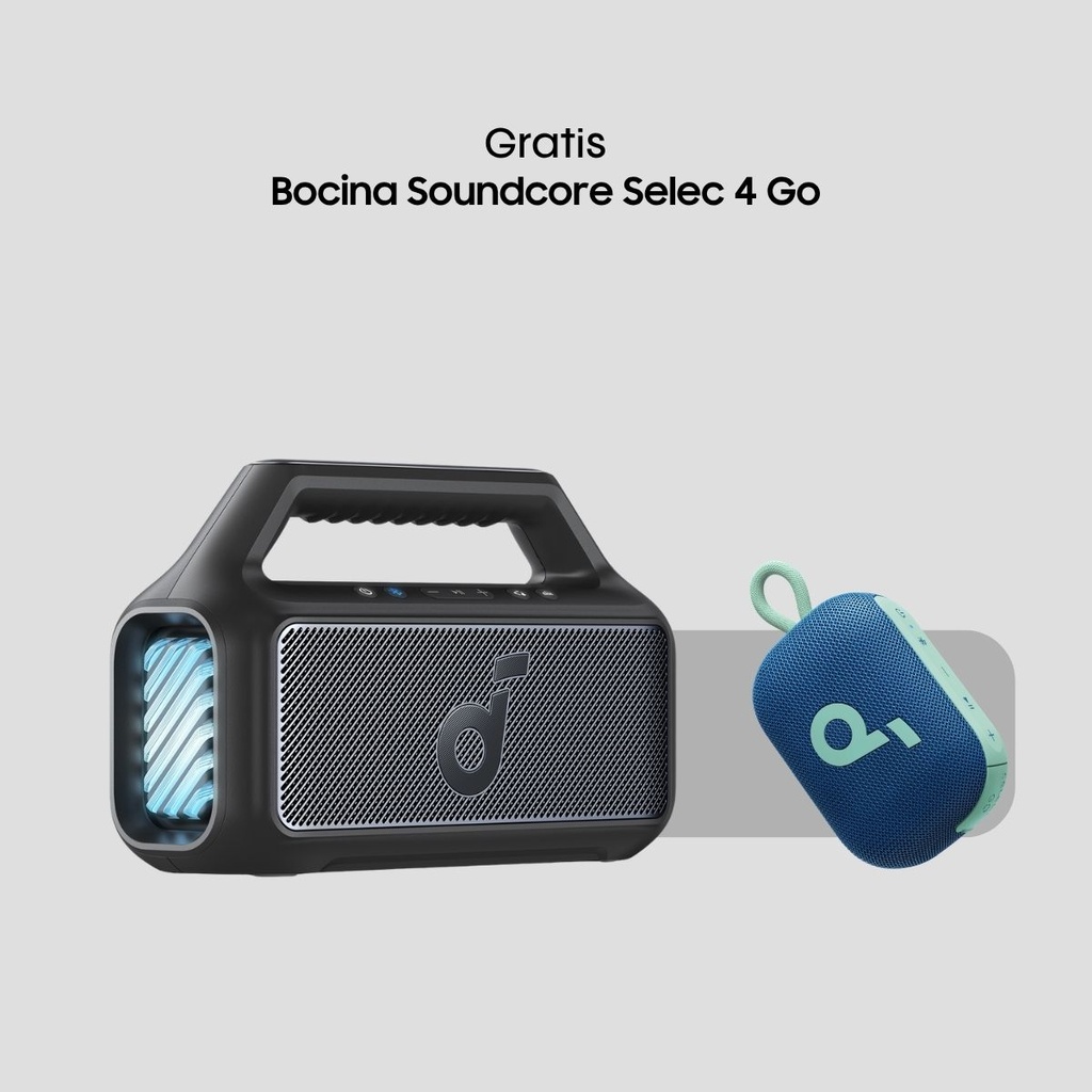 Combo Bocina Soundcore Boon 2 Pro + Bocina Soundcore Selec 4 Go
