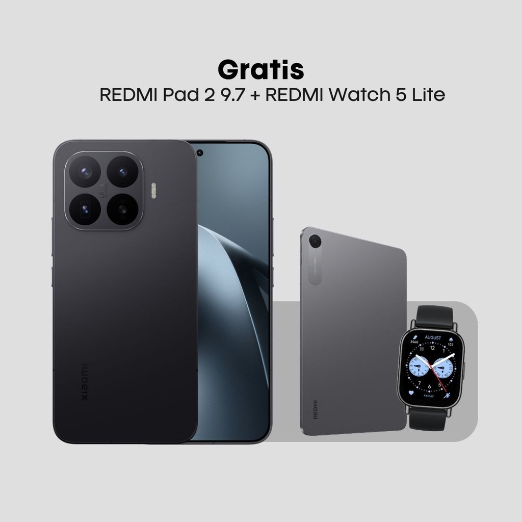 Combo Xiaomi 17T Pro 512GB + Tablet Xiaomi Pad 2 9.7" + Reloj Redmi Lite 5