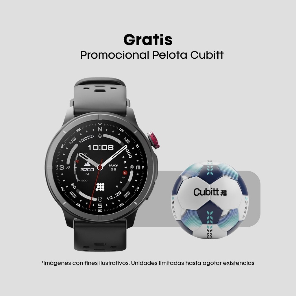 Combo Reloj Cubitt Aura Pro 2 + Promocional Pelota Cubitt