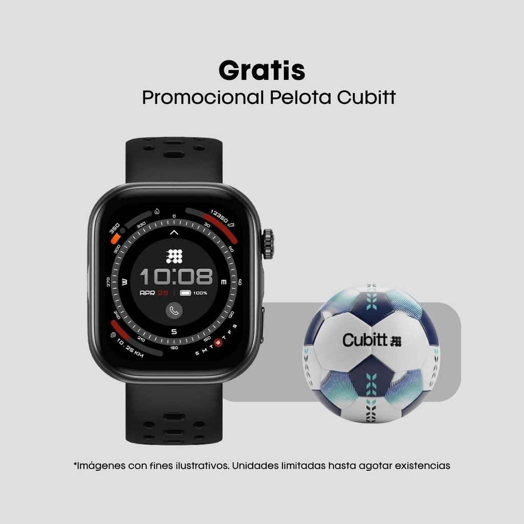 Combo Reloj Cubitt Viva Pro 2 + Promocional Pelota Cubitt