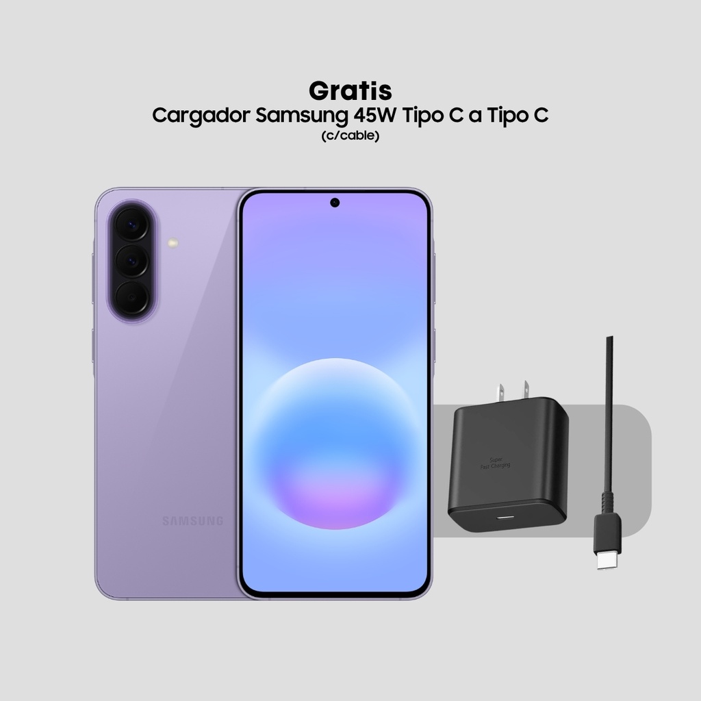 Combo Samsung A57 8-256GB + Cargador Samsung 45W USB-C