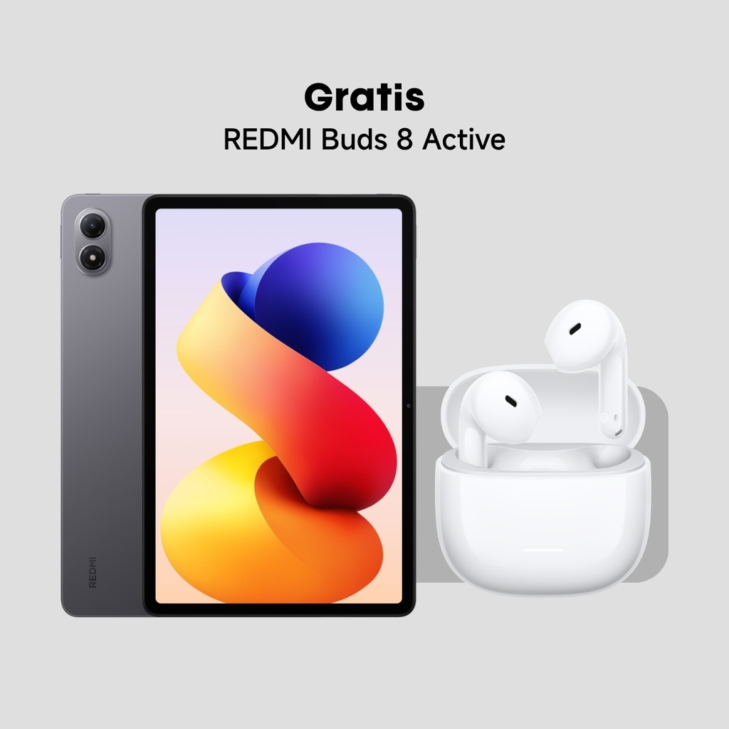 Combo Tablet Xiaomi Pad 2 Pro + Buds Xiaomi Redmi 8 Active
