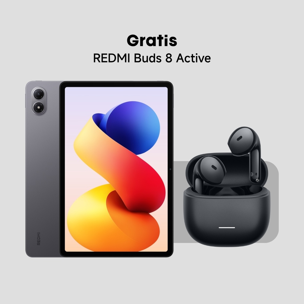 Combo Tablet Xiaomi Pad 2 Pro + Buds Xiaomi Redmi 8 Active