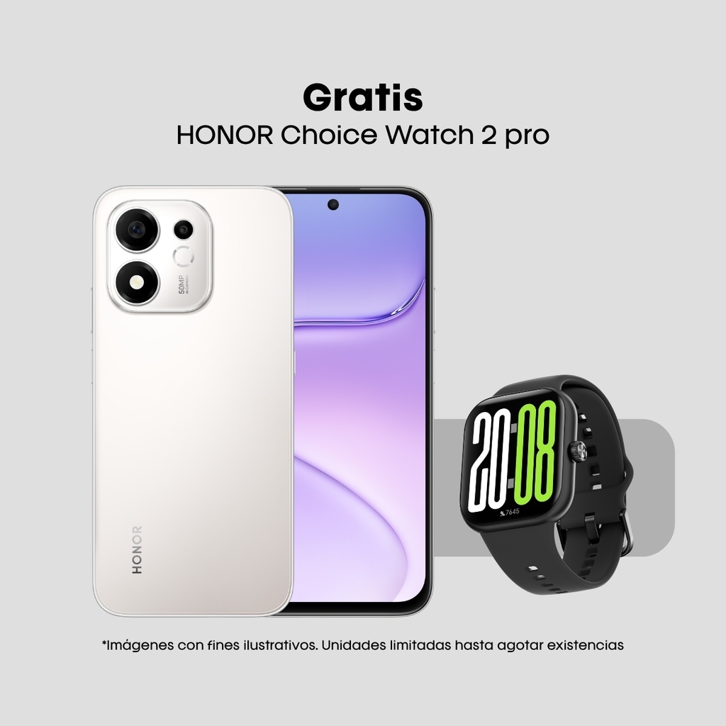 Combo Celular Honor 600 Smart 256GB + Reloj Honor 2 pro