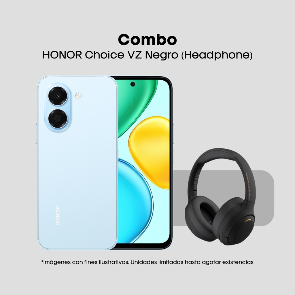 Combo Celular Honor X7e 256GB + Audífonos Honor Choice Vz sport