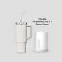 Combo Xiaomi Lampara Mi Bedside + Taza C/Pajita
