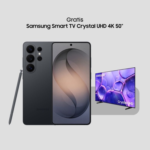 Combo Samsung S26 Ultra 512GB + Televisor Samsung Smart 50" Crystal UHD 4K 2025